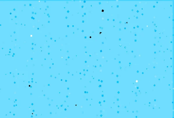 Hellblaue Vektortextur Poly Stil Mit Kreisen Würfeln Dekorative Gestaltung Abstrakten — Stockvektor