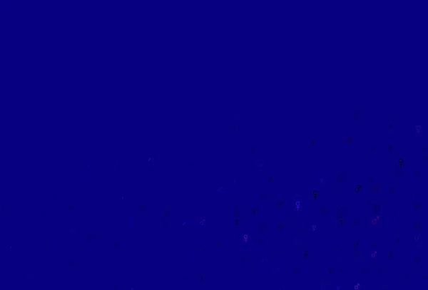 Светло Фиолетовый Векторный Фон Гендерными Символами Абстрактная Иллюстрация Разноцветными Гендерными — стоковый вектор