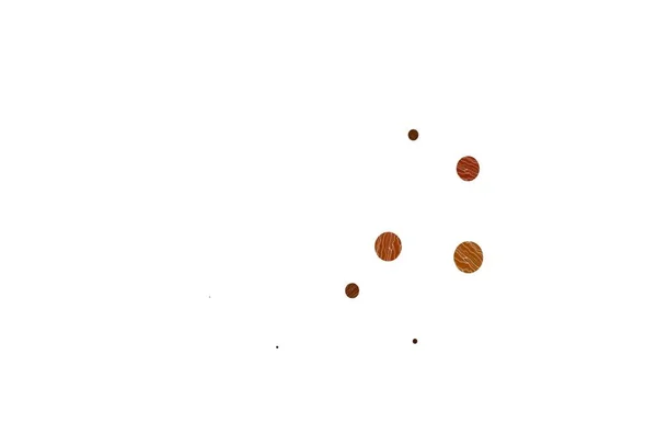 Светло Желтый Оранжевый Векторный Фон Пузырями Размытый Декоративный Дизайн Абстрактном — стоковый вектор