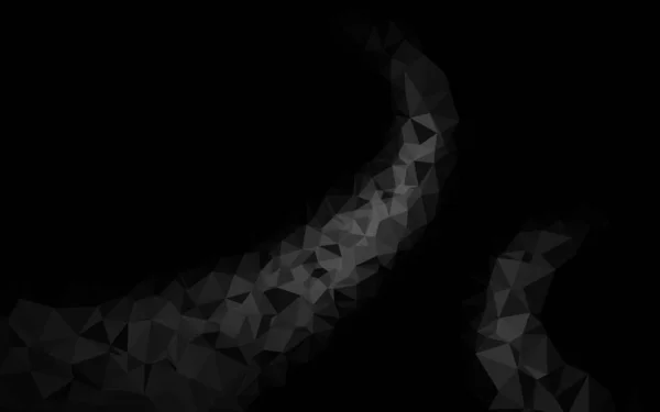 Dark Silver Gray Vektor Low Poly Layout — Stockvektor