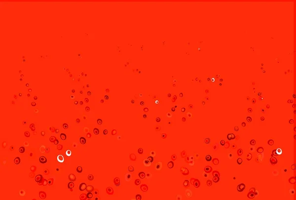 Diseño Vector Rojo Claro Con Formas Círculo Ilustración Abstracta Moderna — Vector de stock