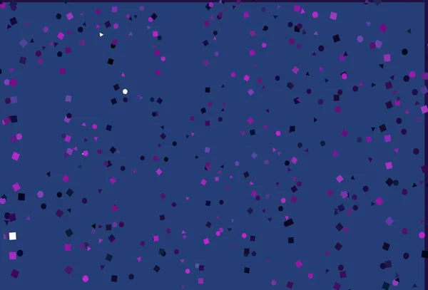 Light Pink Blue Vector Backdrop Lines Circles Rhombus Abstract Gradient — 图库矢量图片