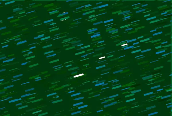 Ljusblå Grönt Vektormönster Med Smala Linjer Modern Geometrisk Abstrakt Illustration — Stock vektor