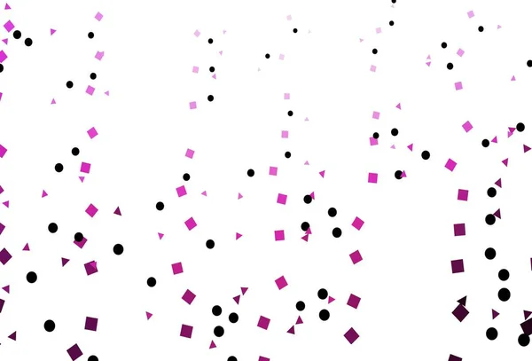 Couverture Vectorielle Rose Clair Dans Style Polygonal Avec Des Cercles — Image vectorielle