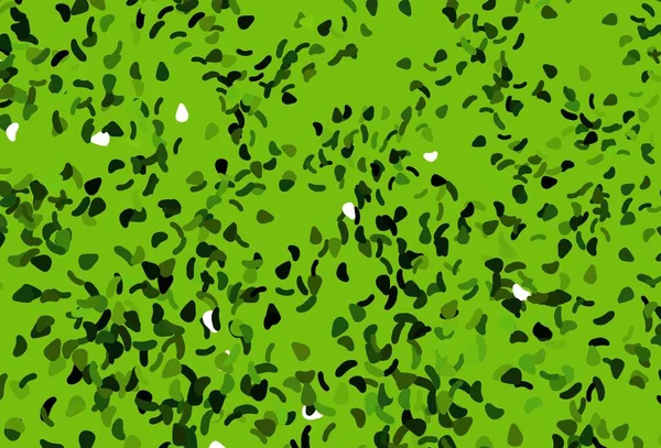 Padrão Vetorial Verde Claro Com Formas Caóticas Ilustração Abstrata Moderna — Vetor de Stock