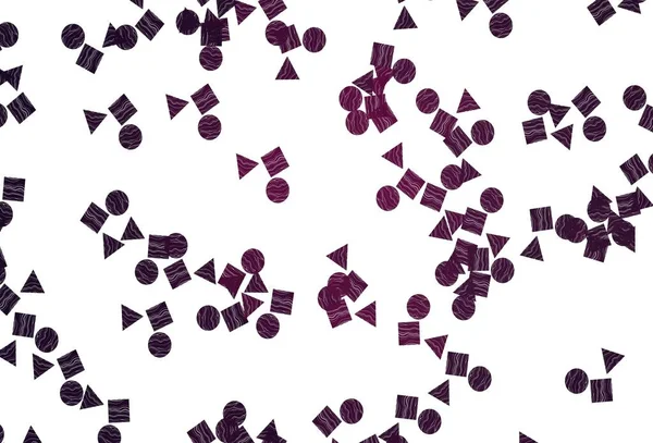 Светло Розовое Векторное Покрытие Многоугольном Стиле Кругами Декоративный Дизайн Абстрактном — стоковый вектор