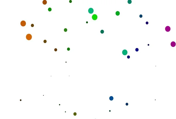 Fond Multicolore Clair Vecteur Arc Ciel Avec Bulles Illustration Abstraite — Image vectorielle