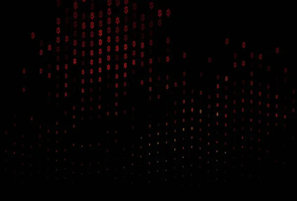 Темно Красная Желтая Векторная Компоновка Банковскими Шприцами Цветная Иллюстрация Знаками — стоковый вектор
