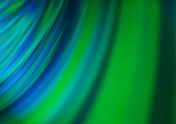 Світло Блакитний Зелений Векторний Візерунок Лініями Овалами — стоковий вектор