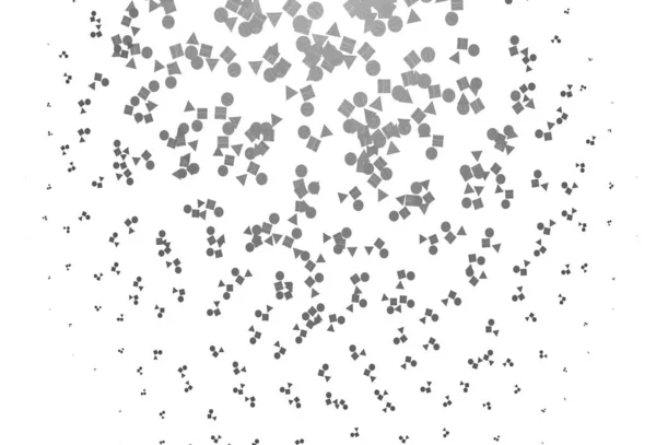 Plata Claro Plantilla Vectorial Gris Con Cristales Círculos Cuadrados Ilustración — Archivo Imágenes Vectoriales