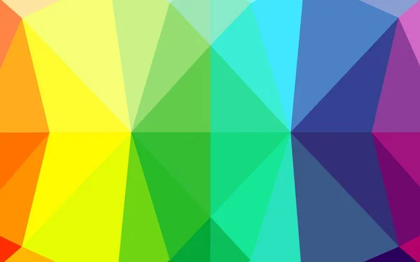 Многоцветный Радужный Векторный Многоугольный Узор — стоковый вектор