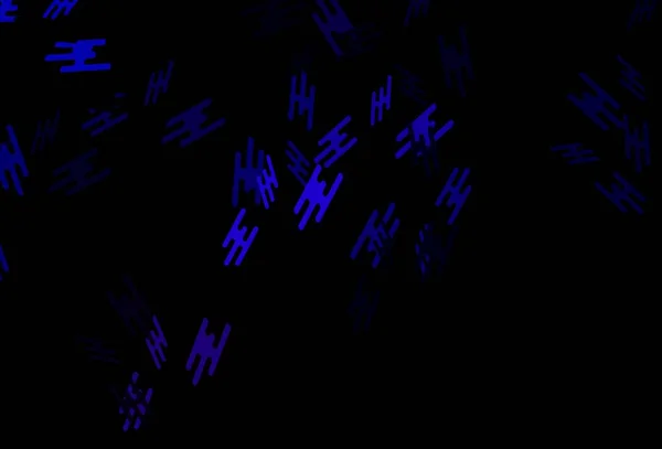 Donkerpaarse Vectortextuur Met Kleurrijke Lijnen Lijnen Wazig Abstracte Achtergrond Met — Stockvector