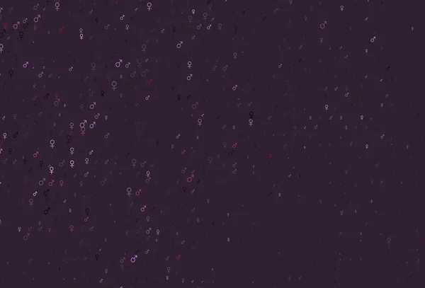 Светло Розовый Голубой Векторный Отрезок Гендерными Признаками Умная Иллюстрация Красочном — стоковый вектор