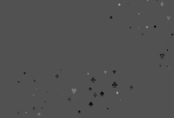 라이트 그레이 레이아웃 요소와 스페이드 다이아몬드로 디자인 포스터 사이트의 — 스톡 벡터