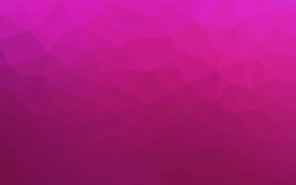 Világos Rózsaszín Vektor Ragyogó Háromszög Alakú Minta — Stock Vector