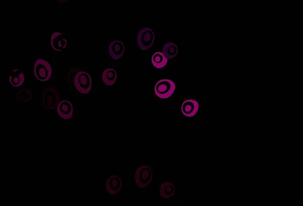 Violet Foncé Texture Vectorielle Rose Avec Disques Illustration Avec Ensemble — Image vectorielle