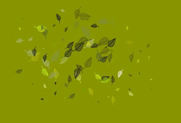 Fondo Abstracto Con Mariposas Hojas — Vector de stock