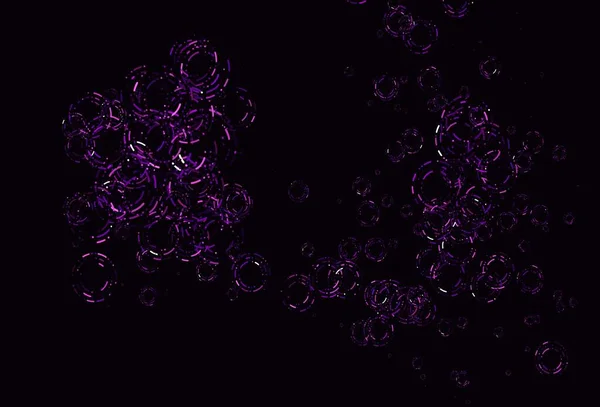 Cubierta Vector Púrpura Claro Con Manchas Ilustración Abstracta Con Burbujas — Vector de stock