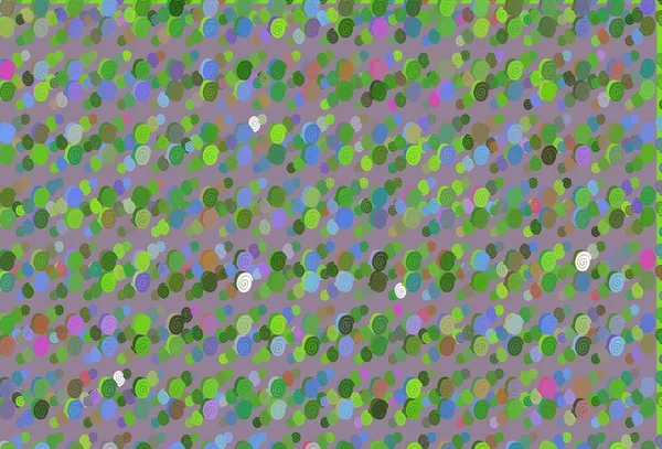Modèle Multicolore Clair Vecteur Arc Ciel Avec Des Formes Bulles — Image vectorielle