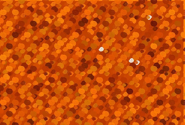 Hellgelbe Orangefarbene Vektorschablone Mit Lavaformen Eine Völlig Neue Farbige Illustration — Stockvektor