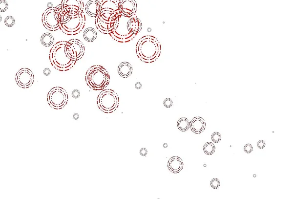 Hellroter Vektorhintergrund Mit Blasen Abstrakte Illustration Mit Farbigen Blasen Naturstil — Stockvektor