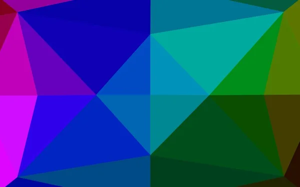 Abstrakt Geometrisk Färgstark Vektor Illustration Med Triangulärt Mönster — Stock vektor