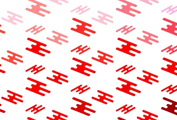 Modèle Vectoriel Rouge Clair Avec Des Lignes Étroites Design Décoratif — Image vectorielle