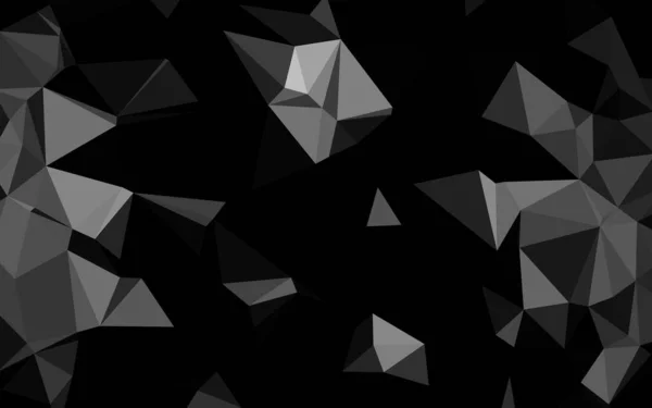 Dark Silver Gray Vector Polygon Abstract Layout — Stock Vector