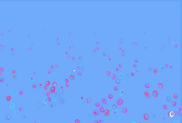 Світло Рожева Синя Векторна Текстура Дисками Красива Кольорова Ілюстрація Розмитими — стоковий вектор