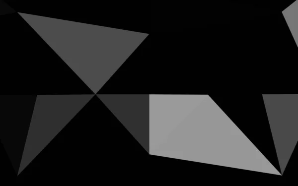 Σκούρο Ασήμι Γκρι Διάνυσμα Αφηρημένο Πολυγωνικό Κάλυμμα — Διανυσματικό Αρχείο