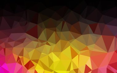 Açık Pembe, Sarı vektör soyut mozaik desen.