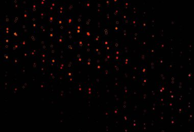 Kristalleri ve dikdörtgenleri olan koyu turuncu vektör deseni. Dikdörtgenli soyut gradyan çizimi. İş ilanınız için akıllı tasarım.