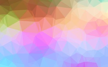 Işık Çokrenkli, Gökkuşağı vektörü soyut mozaik desen.