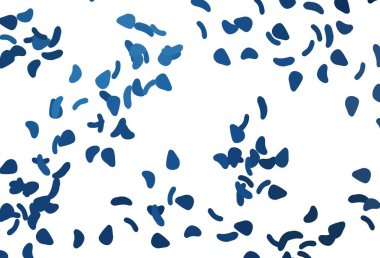 Koyu mavi, soyut şekilli kırmızı vektör arkaplan. Renkli rastgele şekillerle modern soyut illüstrasyon. Bir cep telefonu için arka plan.