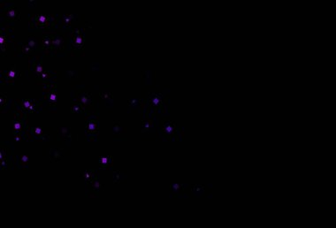 Çemberli, polimer biçiminde koyu mor vektör dokusu. Daireler, çizgiler, rengarenk eşkenar dörtgenler. İniş sayfası için modern şablon.