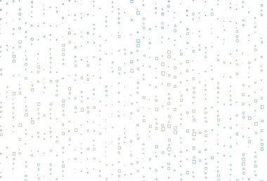 Açık mavi, çokgen biçiminde sarı vektör kapağı. Soyut stil ve dikdörtgenlerle dekoratif tasarım. İş ilanınız için akıllı tasarım.