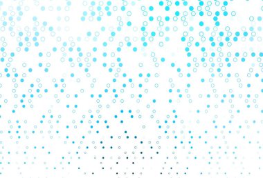 Daire şekilli açık mavi vektör düzeni. Bulanık dekoratif tasarım baloncuklu soyut tarzda. İş reklamları için tasarım.