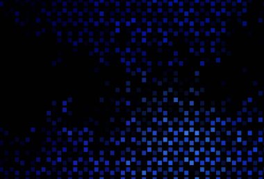 Koyu mavi vektör arkaplanı çizgiler, dikdörtgenler. Soyut arkaplanda dikdörtgenler ve renkli gradyanlar. İş broşürleri, broşürler için desen.