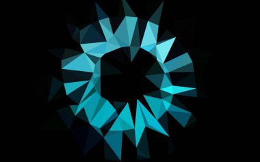 Çokgen desenli soyut geometrik renkli vektör çizimi.