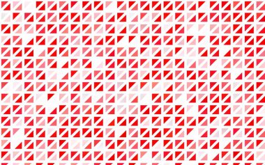 Çizgileri ve üçgenleri olan açık kırmızı vektör düzeni.