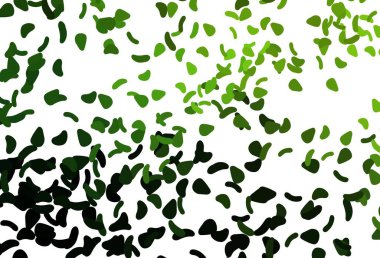 Açık renkli, gökkuşağı vektör desenli kaotik şekilli. Soyut tarzda rengarenk gradyan şekilleri olan bir resim. İşiniz için en iyi akıllı tasarım.