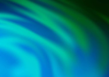 Açık Mavi ve Yeşil vektör soyut parlak deseni bulanıklaştırdı.