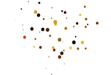 Disklerle açık turuncu vektör dokusu. Doğa tarzında bulanık halkaları olan güzel renkli çizimler. Marka kitabınız için şablon.