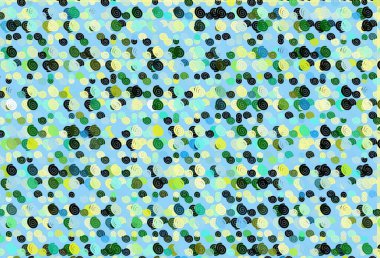 Açık yeşil, eğri çizgileri olan sarı vektör arkaplan. Mermer şeklinde parlak eğri çizimler. İşiniz için en iyi bulanık tasarım..