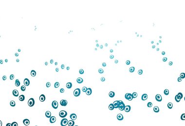 Noktalı hafif Mavili vektör arkaplanı. Parlak renkli soyut çemberlerin olduğu bir resim. Marka kitabın için tamamen yeni bir şablon.