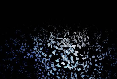 Koyu mavi, soyut şekilli kırmızı vektör arkaplan. Renkli rastgele şekillerle modern soyut illüstrasyon. Bir cep telefonu için arka plan.