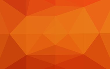 Açık Turuncu Üçgen Mozaik Doku.