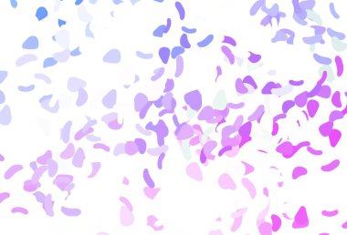 Açık pembe, rastgele şekilli mavi vektör dokusu. Soyut gradyan şekilli basit renkli çizimler. Bir cep telefonu için arka plan.