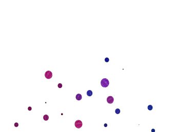 Açık Pembe, noktalı mavi vektör arkaplanı. Doğa tarzında renkli baloncuklu soyut illüstrasyon. İş reklamları için tasarım.