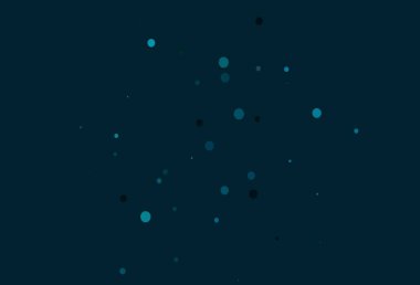 Çember şekilli açık mavi vektör düzeni. Bulanık yağmur damlaları olan soyut bir çizim. Suyun deseni, yağmur damlaları.